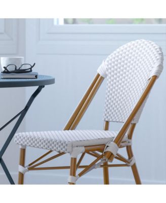 Celia Indoor/Outdoor Stacking Bistro Chair With Aluminum Frame