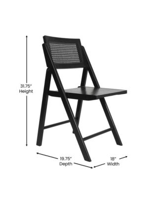 Gordon Set Of 2 Cane Rattan Folding Chairs