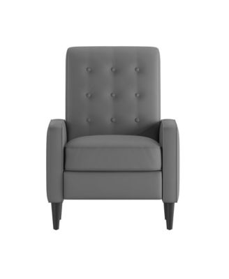 One Pack Tufted Upholstery Darcy Mid-Century Modern Ergonomic Push Back Recliner Chair