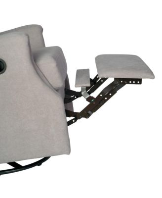 Abby 3-In-1 Wingback Manual Recliner Rocker Swivel Glider Chair