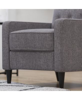 One Pack Tufted Upholstery Darcy Mid-Century Modern Ergonomic Push Back Recliner Chair