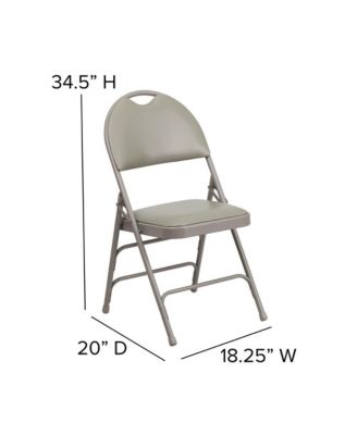 2 Pack Home & Office Easy-Carry Party Events Padded Folding Chair