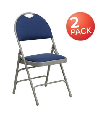 2 Pack Home & Office Easy-Carry Party Events Padded Folding Chair