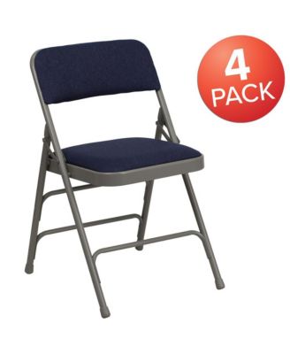 4 Pack Home & Office Portable Party Events Padded Metal Folding Chair