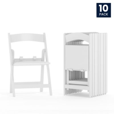 10 Pack Kids Resin Folding Event Party Chair With Vinyl Padded Seat