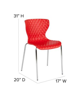 Contemporary Design Accent Dining Plastic Stack Chair