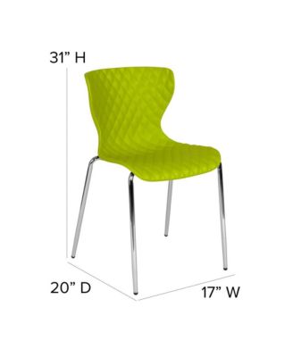 Contemporary Design Accent Dining Plastic Stack Chair