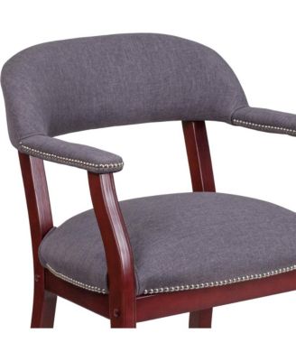 Conference Chair With Accent Nail Trim And Casters