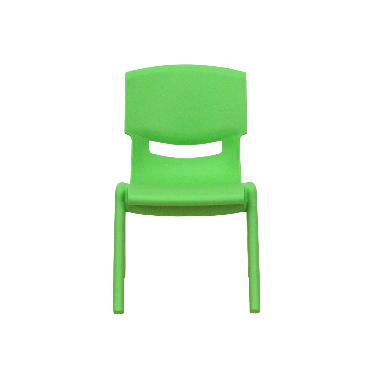 Emma+Oliver 2 Pack Plastic Stackable School Chair With 10.5