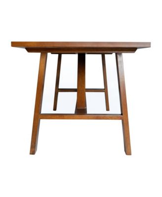 1 PC Solid Wood Rustic  Mabel Farmhouse Trestle Coffee Table, Accent Table