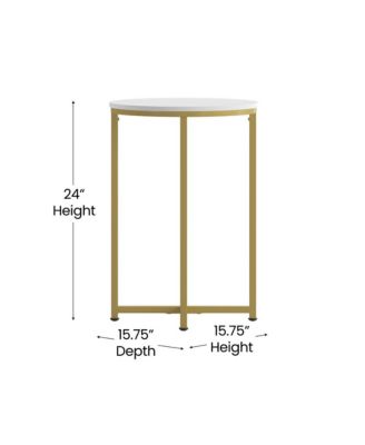 Fairdale End Table With Round Cross Brace Frame