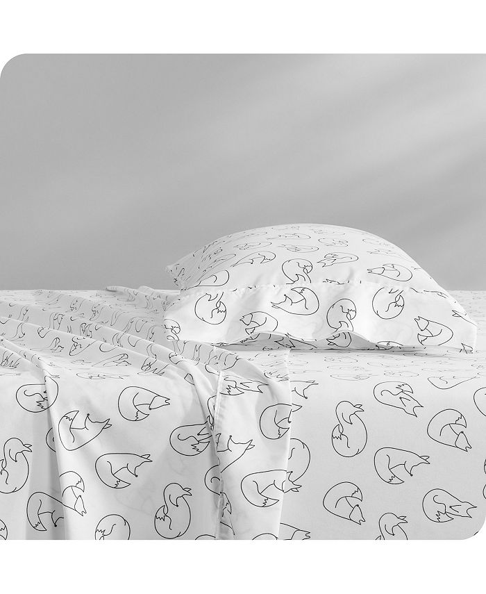 Bare Home UltraSoft Double Brushed Seasonal Print Sheet Set Macy's