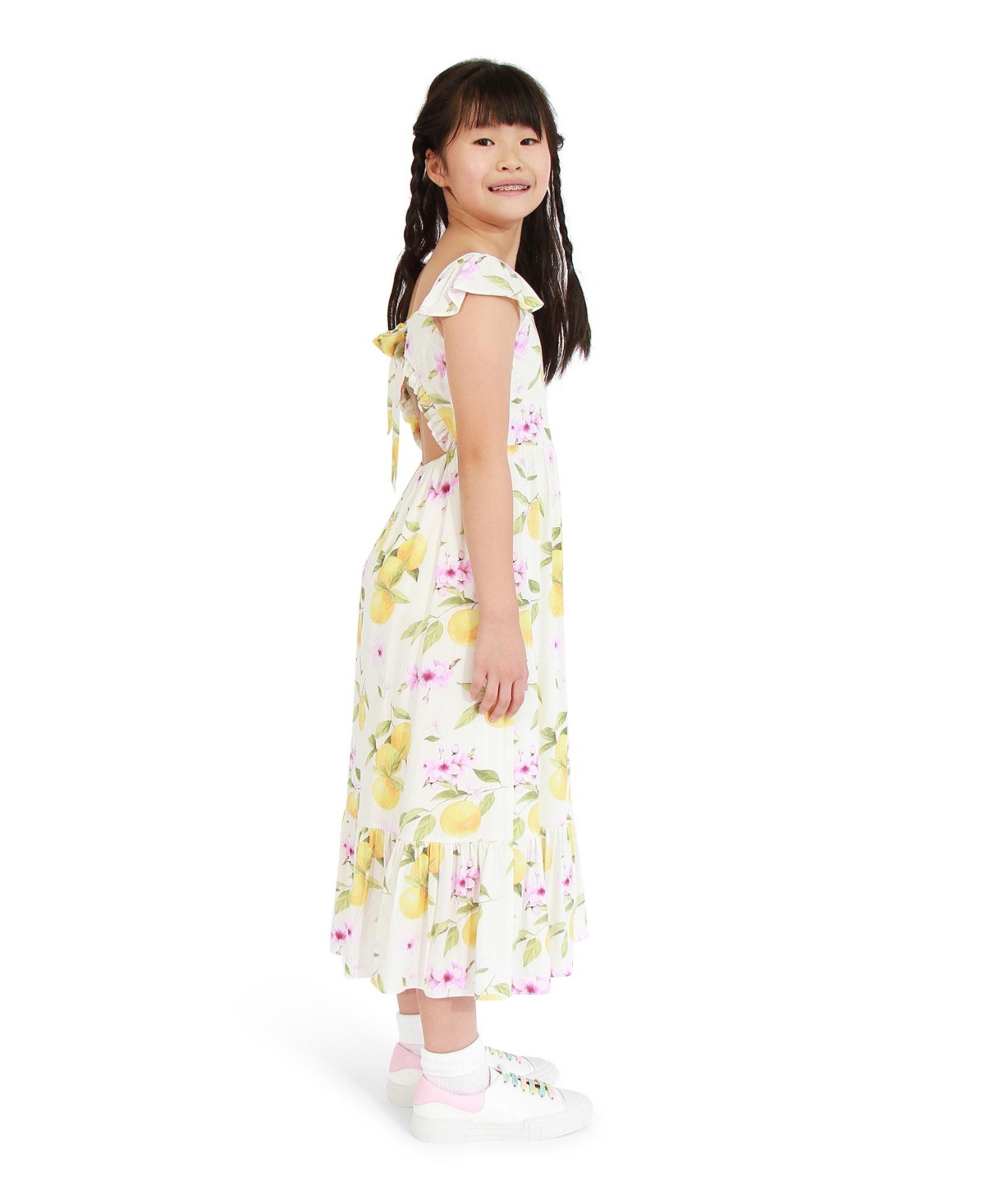 Belle & Bloom Little Girls Sunset Sakura Maxi Dress