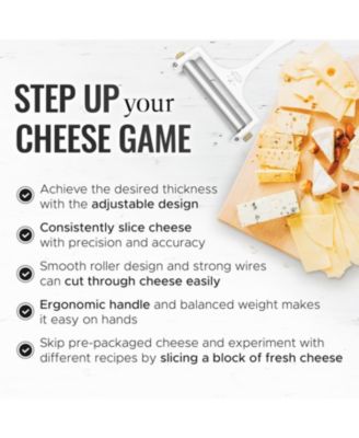 Heavy Duty Adjustable Cheese Slicer with 2 Extra Wires
