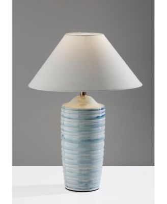 25" Ribbed Ceramic Catalina Table Lamp
