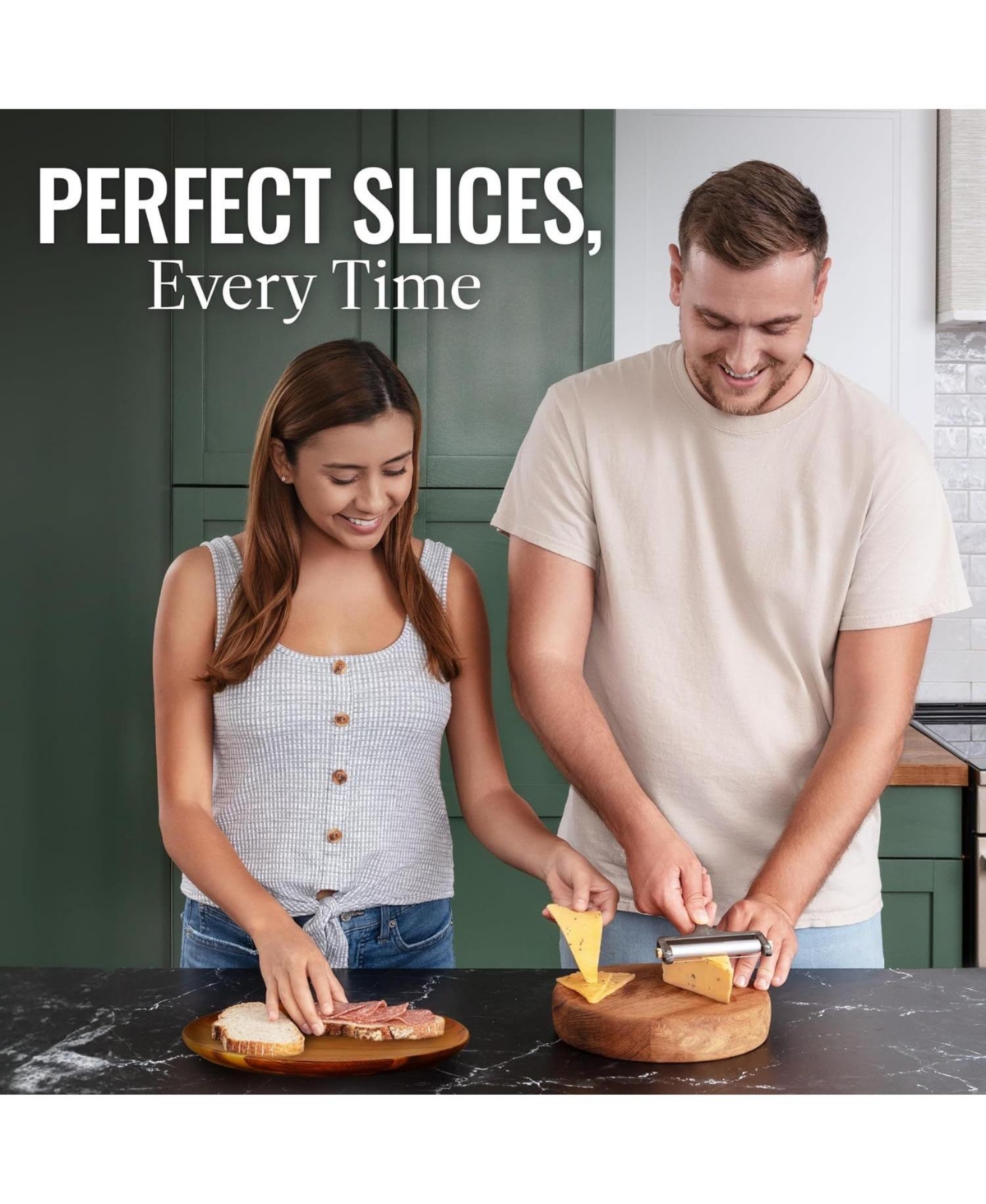 Heavy Duty Adjustable Cheese Slicer with 2 Extra Wires