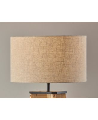 59.75" Wood Kirby Shelf Floor Lamp