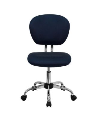 EMMA + OLIVER  Mid-Back Mesh, Padded, Chrome   Swivel, Ergonomic  Task Office Chair