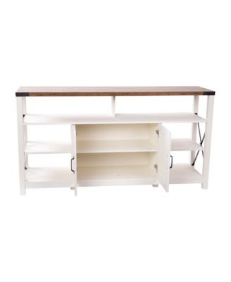 Green River Media Console With Open And Closed Storage
