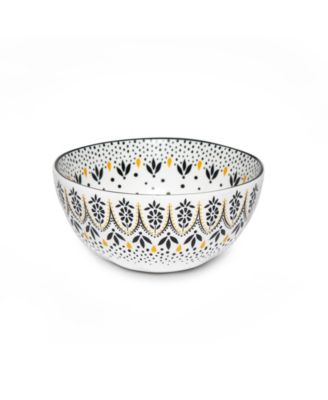 Sara Miller Artisanne Noir Rice Bowls, Set of 4