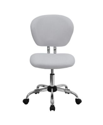 EMMA + OLIVER  Mid-Back Mesh, Padded, Chrome   Swivel, Ergonomic  Task Office Chair