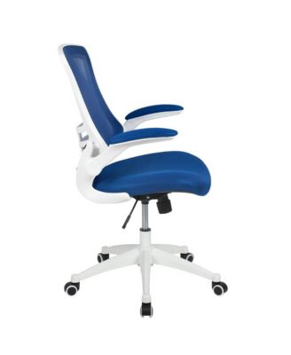 Mid-Back Mesh Swivel Ergonomic Task Office Chair With Flip-Up Arms