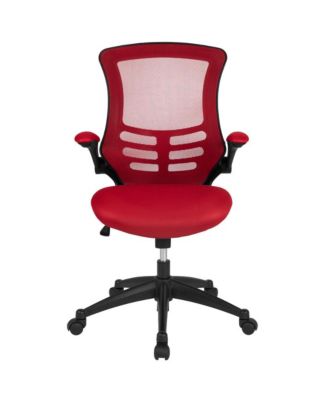 Mid-Back Mesh Swivel Ergonomic Task Office Chair With Flip-Up Arms