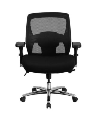 24/7 Intensive Use Big & Tall 500 Lb. Rated Mesh Executive Swivel Ergonomic Office Chair With Ratchet Back