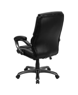 High Back Leathersoft Executive Swivel Ergonomic Office Chair With Arms