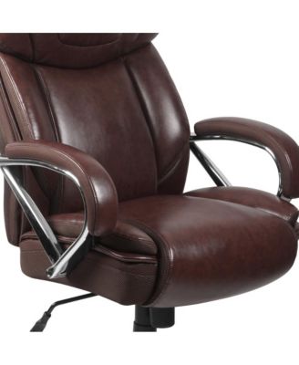 500 Lb. Big & Tall Leathersoft Executive Ergonomic Office Chair With Wide Seat
