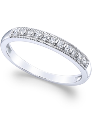 image of Diamond Milgrain Ring in 14k White Gold (1/4 ct. t.w.)