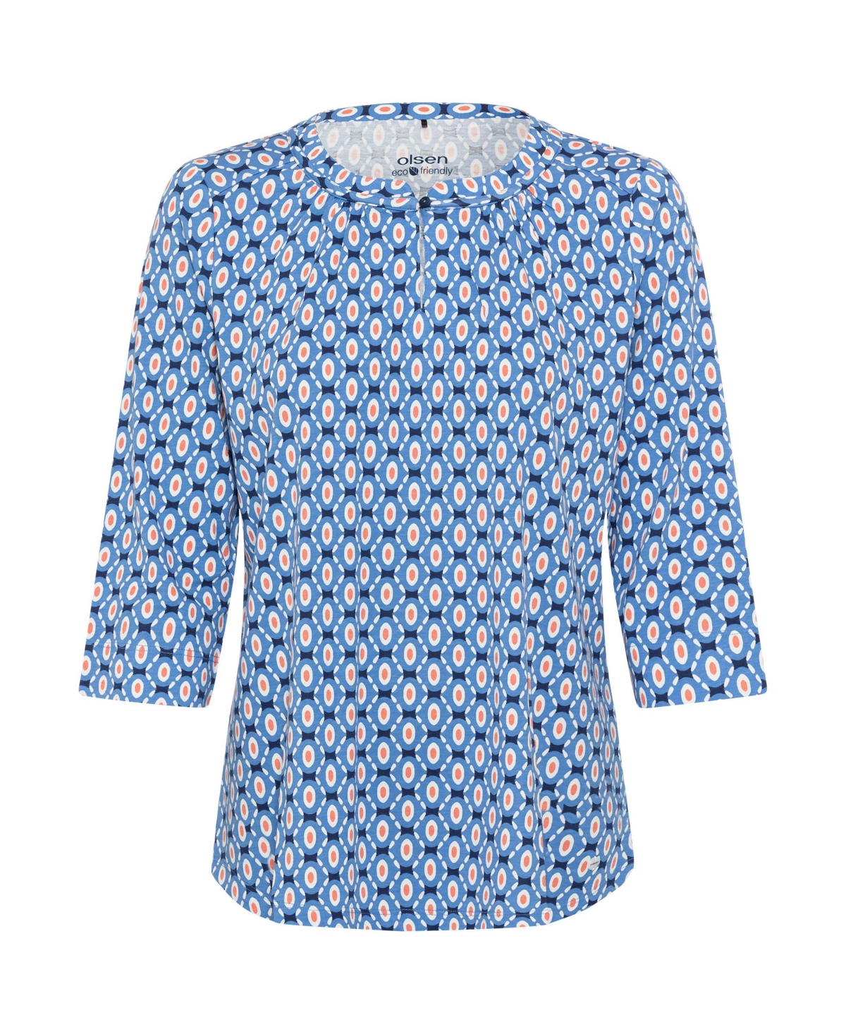 Olsen Women's Cotton Blend 3/4 Sleeve T-Shirt