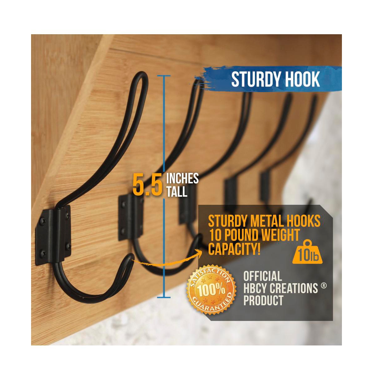 Rustic Wall Mounted Coat Rack Shelf - Wooden Country Style Entryway Shelf With Hooks - Solid Pine Wood - For Entryway, Kitchen, Bathroom