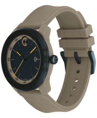 Men's Swiss Bold TR90 Gray Silicone Strap Watch 42mm