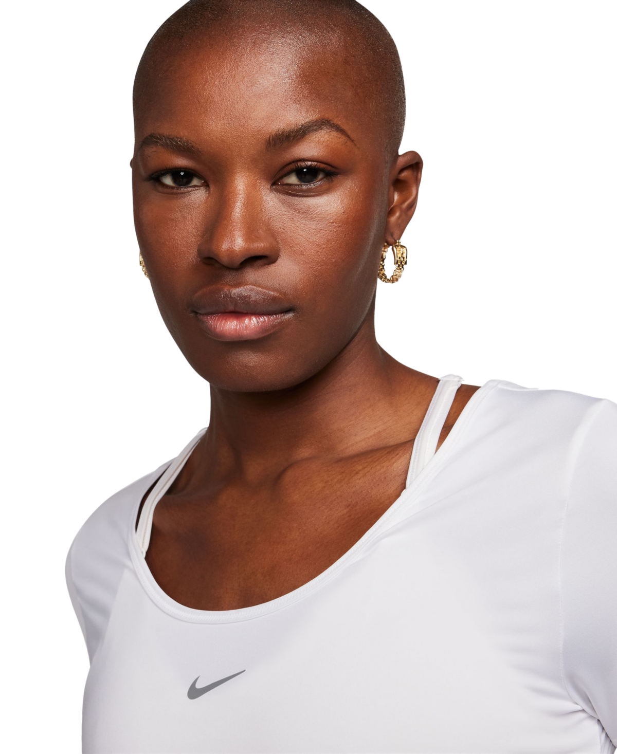 Nike Women's One Classic Dri-fit Short-Sleeve Cropped Twist-Back Top -black
