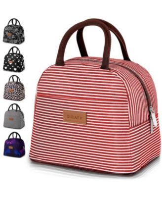 Insulated Tote Lunch Bag With Soft Padded Handles