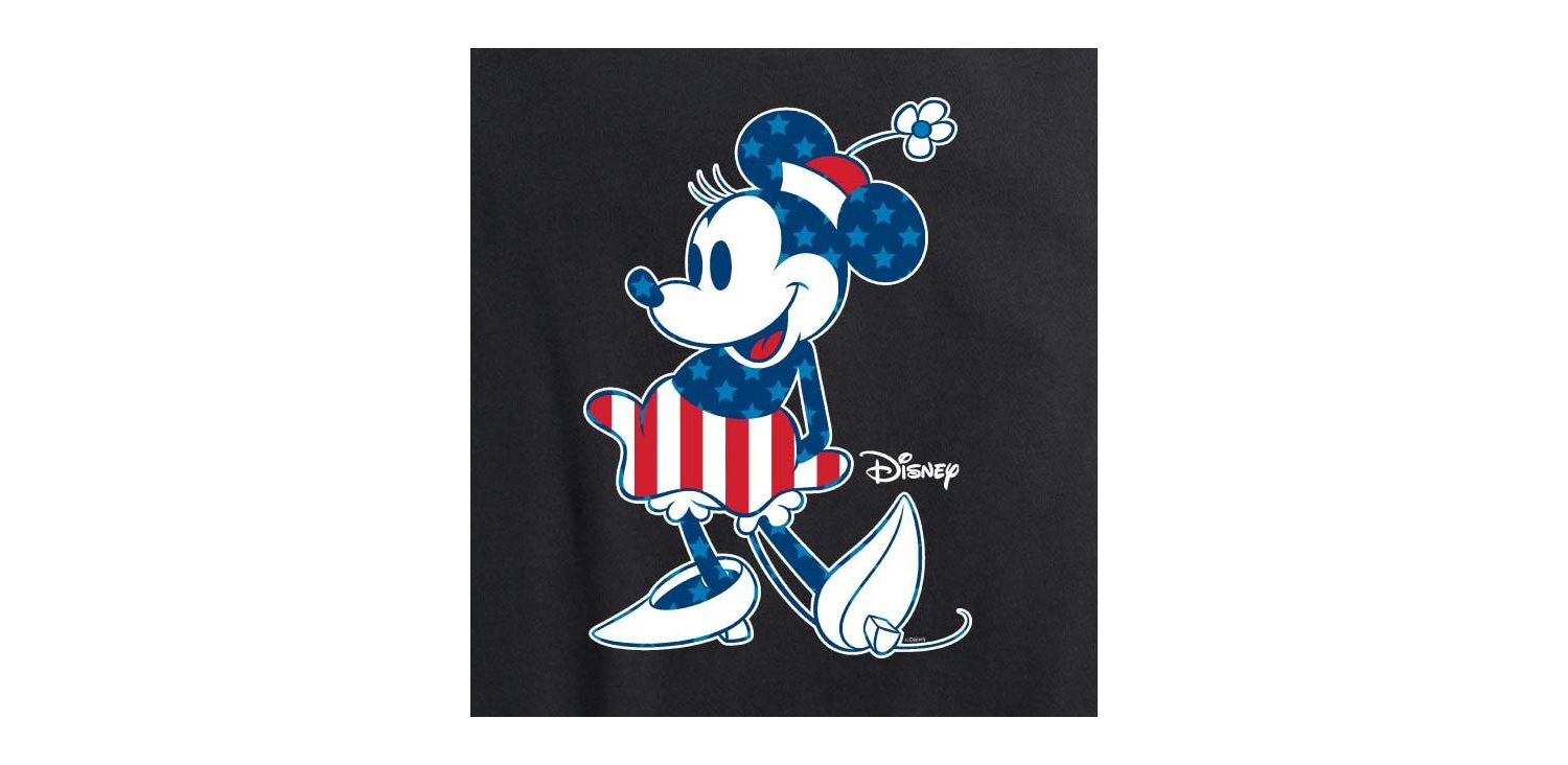 Trendy Plus Size Disney Minnie Mouse USA Graphic T-Shirt