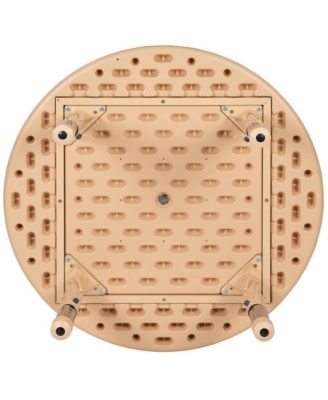 33" Round Plastic Height Adjustable Activity Table