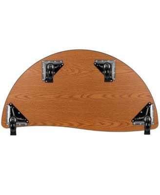 Mobile 47.5" Half Circle Wave Flexible Collaborative Adjustable Height Activity Table