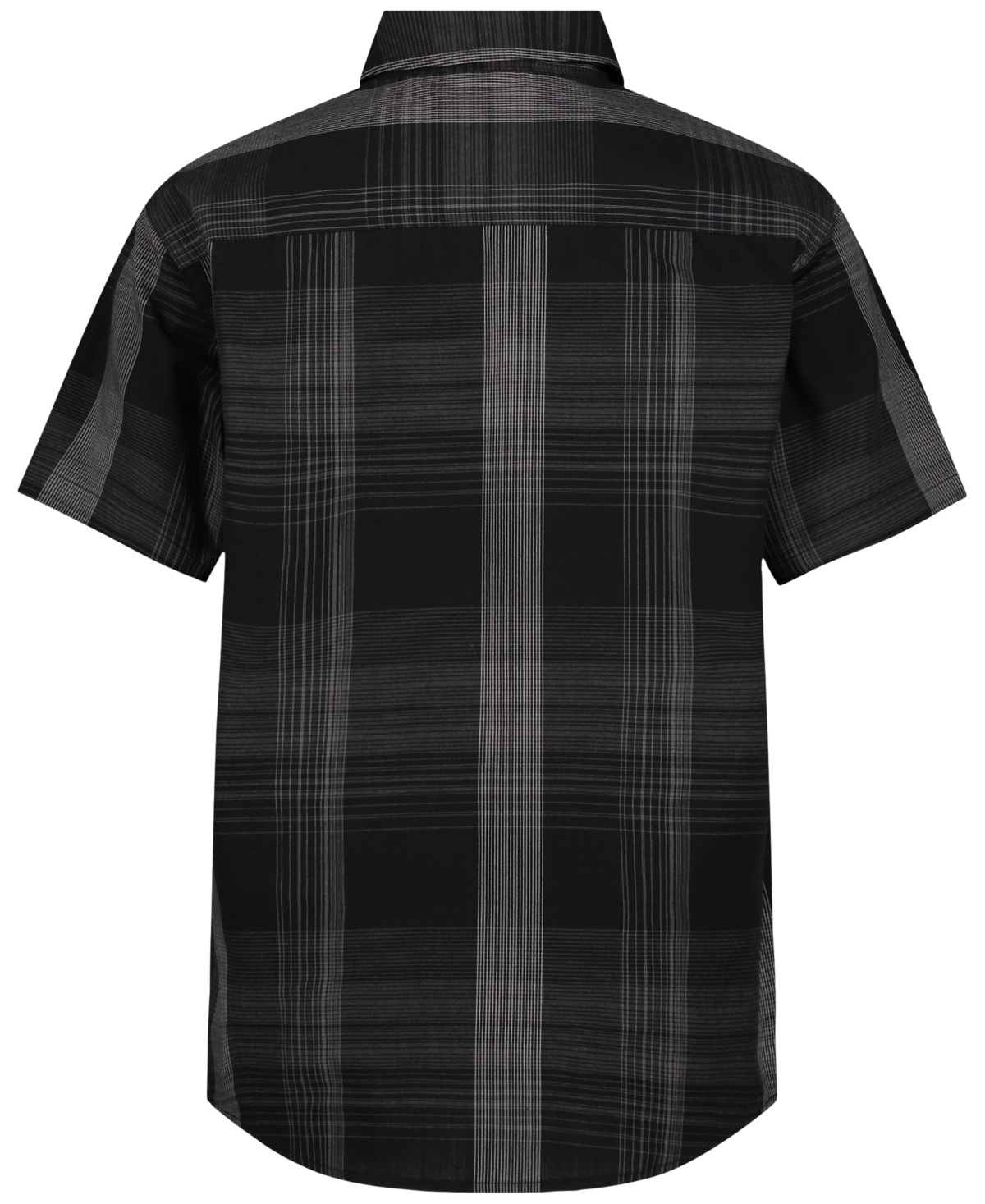 Calvin Klein Big Boys Ck Short-Sleeve Intricate Plaid Shirt