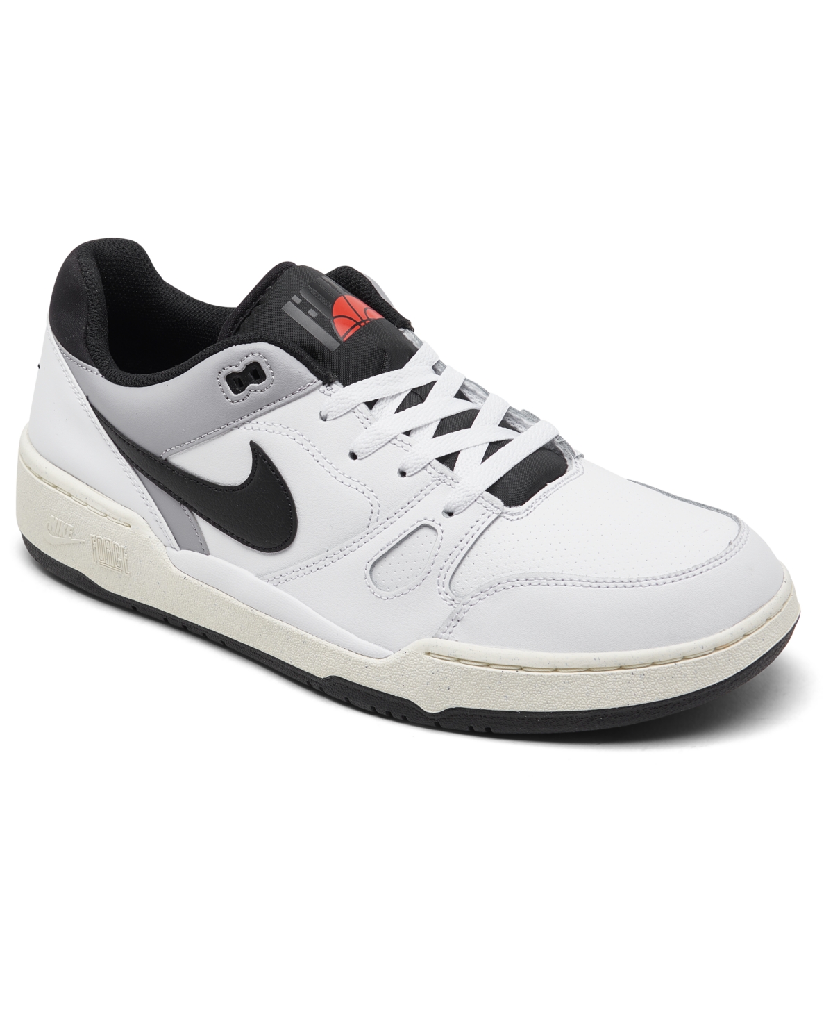 Men's Full Force Low Casual Sneakers from Finish Line - White/black