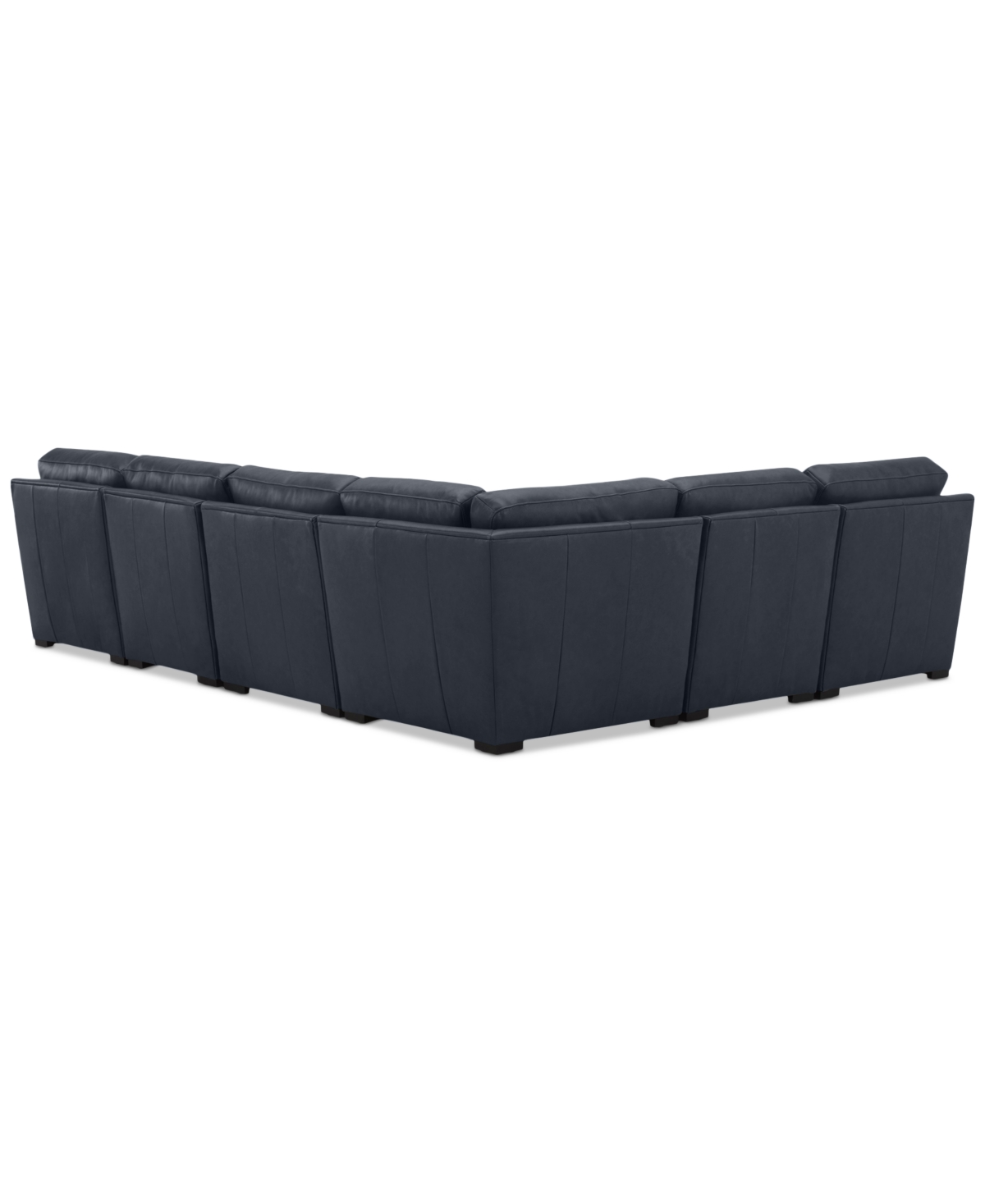 Radley 6-Pc. Leather Square Corner Modular Chaise Sectional, Created for Macy's