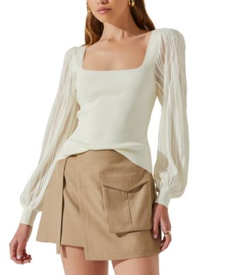 ASTR the Label - Women's Kienna Mixed-Media Sweater