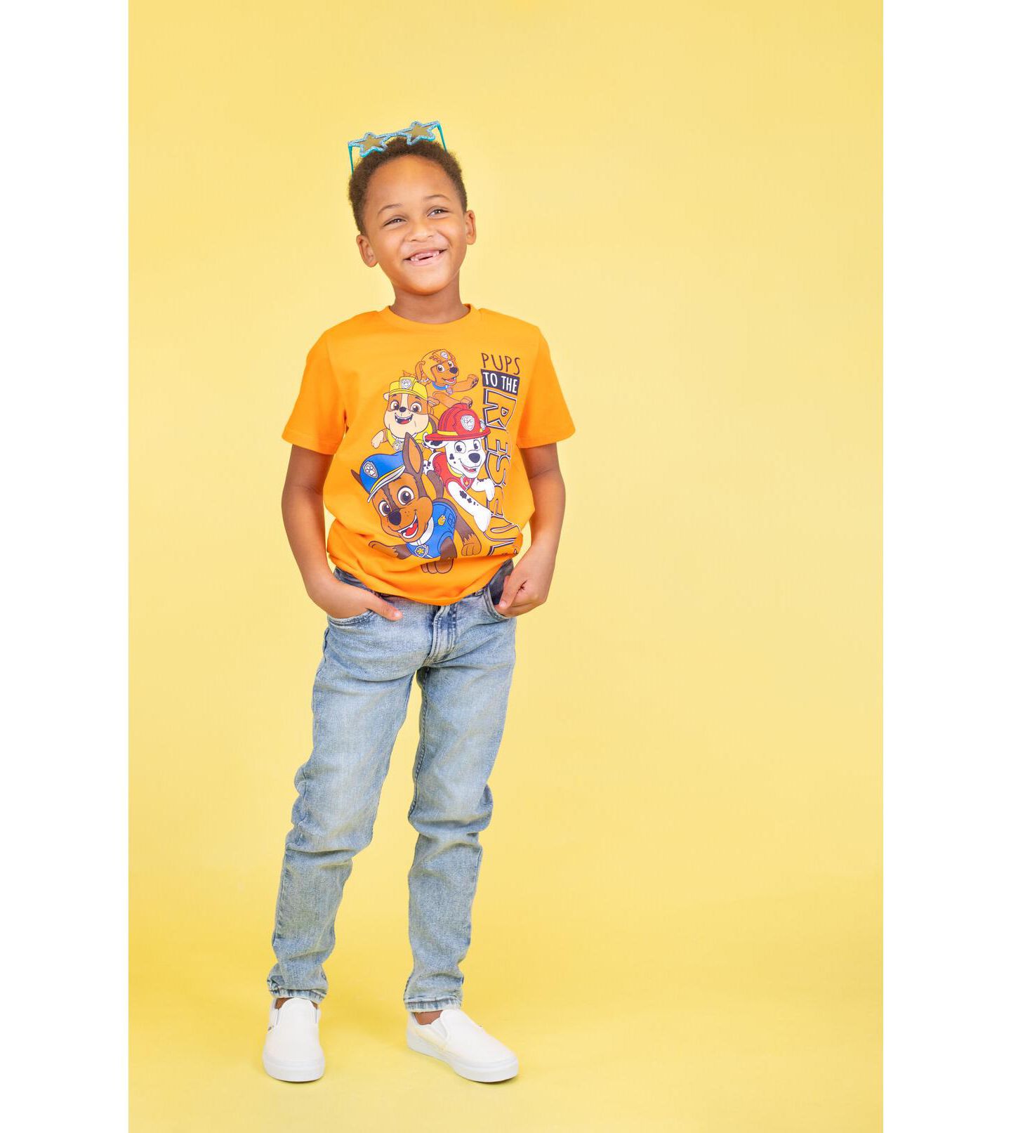 Футболки Paw Patrol Nickelodeon 4-Pack Short Sleeve T-Shirts для мальчиков-малышей, цвет: Красный оранжевый жёлтый — фото 2