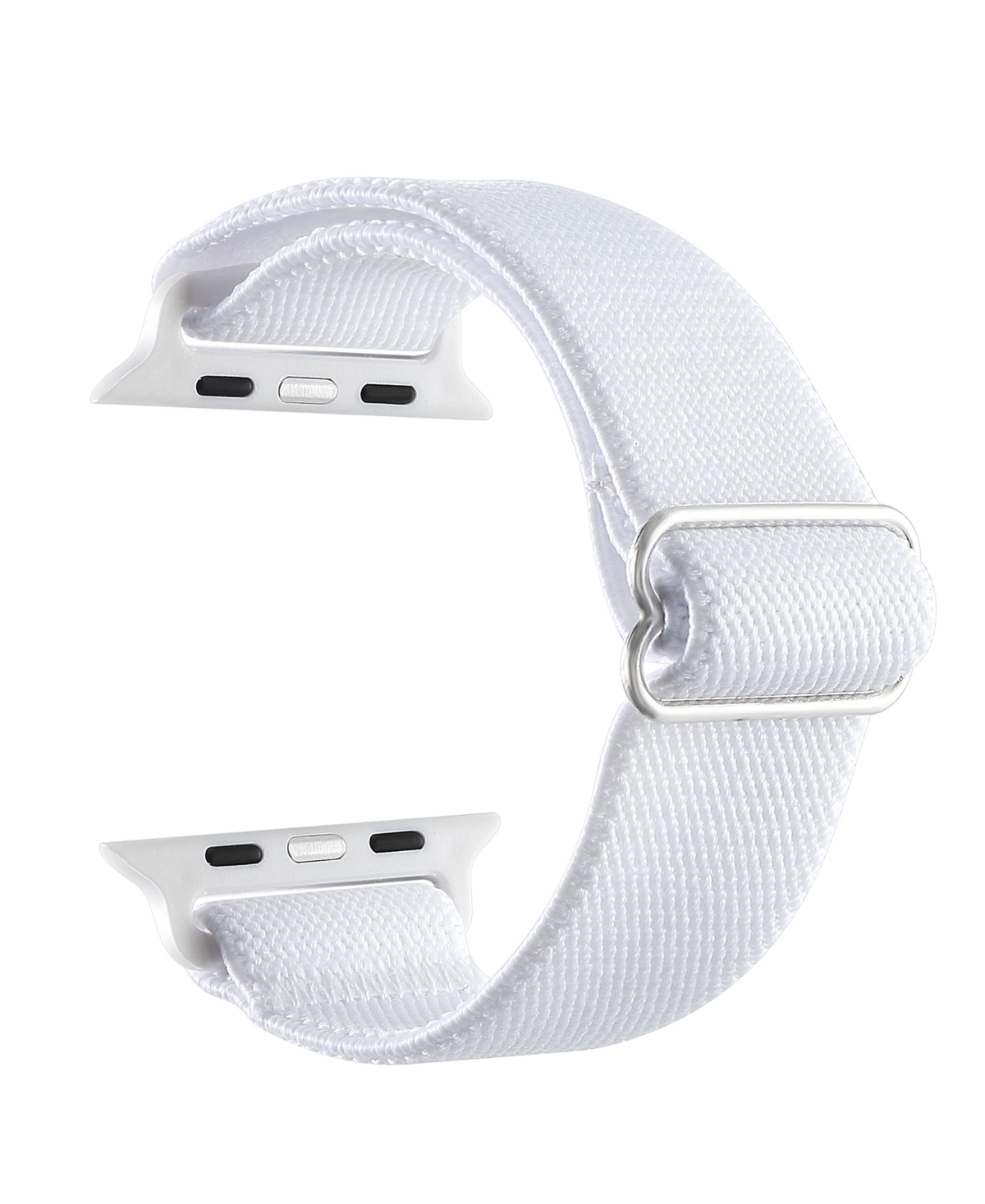 Shop Posh Tech Unisex Cliff White Nylon Band For Apple Watch Size-38mm,40mm,41mm