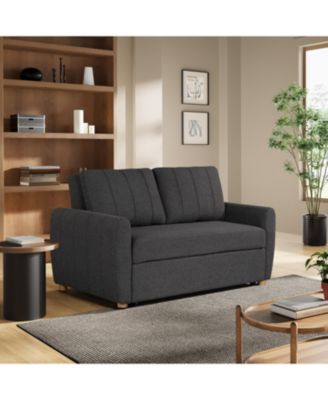 66.5"W Polyester Gentry Convertible Loveseat