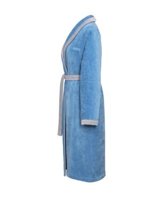 Lord Woman's Cotton Velour Shawl Bathrobe