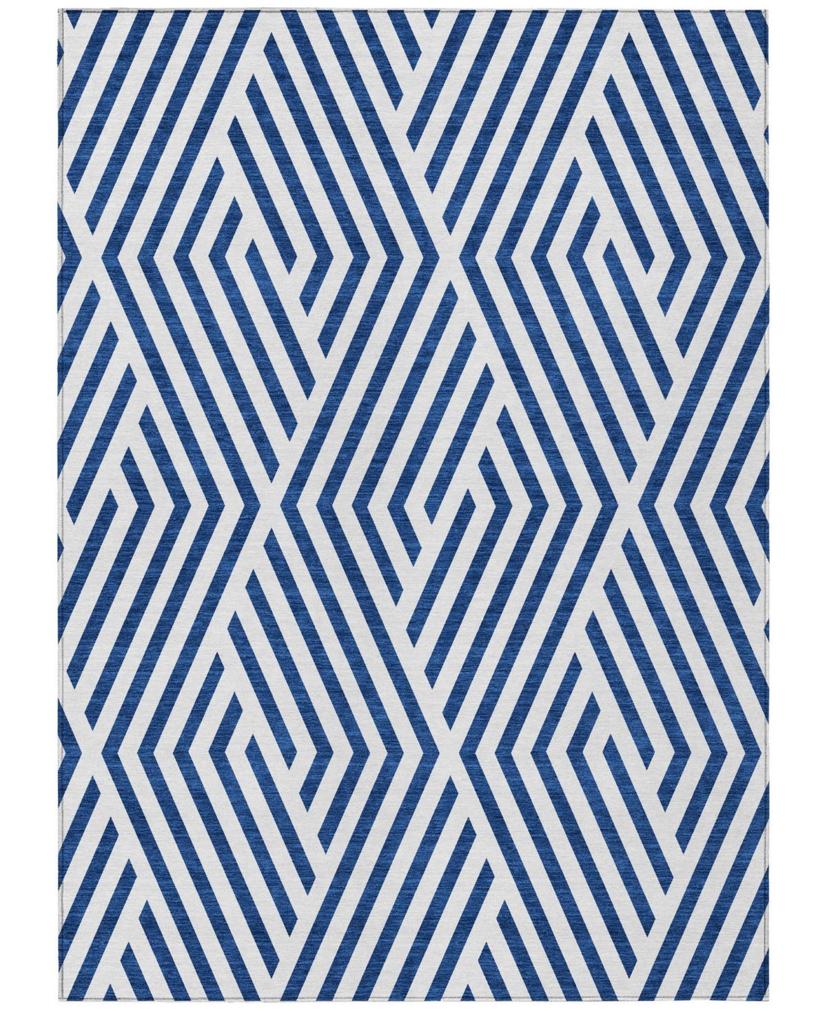Addison Chantille Machine Washable Acn550 5'x7'6 Area Rug In Navy