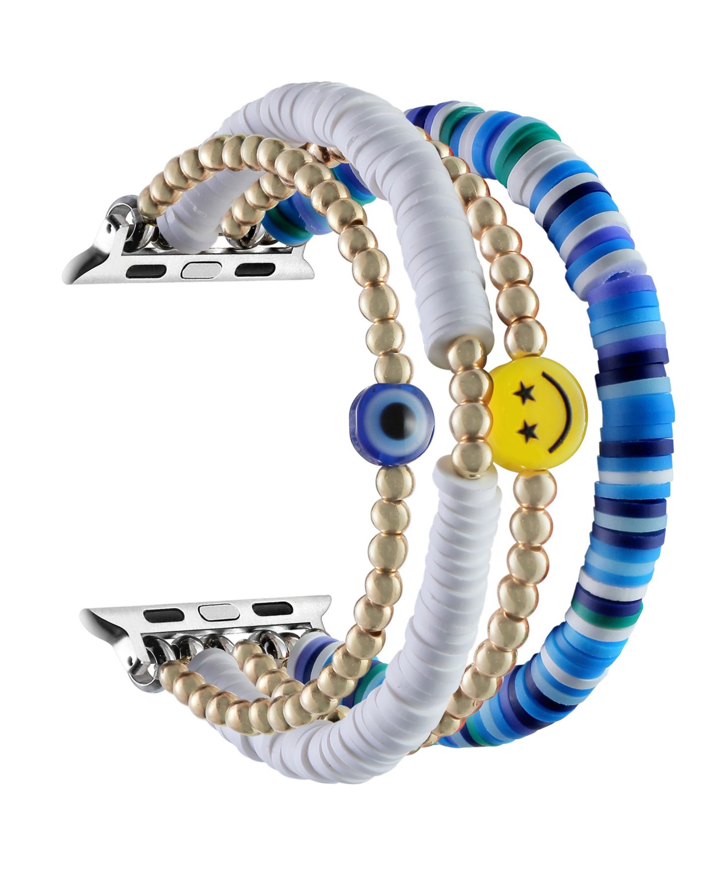 Ремешок для часов Posh Tech Bestie Beaded Band for Apple Watch 44,45,46,49mm, цвет: Синий — фото 3