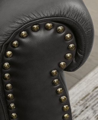 Arther 43" Leather Traditional Armchair